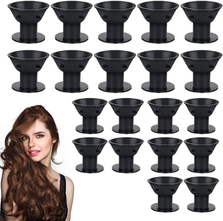 Siliconen Haarrollers Set van 20 Stuks voor Gemakkelijk Krullen zonder Hitte, Ideaal voor Slaap en Schoonheid