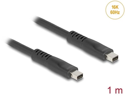 Delock Mini DisplayPort cable 16K 60 Hz 80 Gbps 1 m