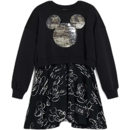 Meisjesjurk Desigual Mickey Sequins