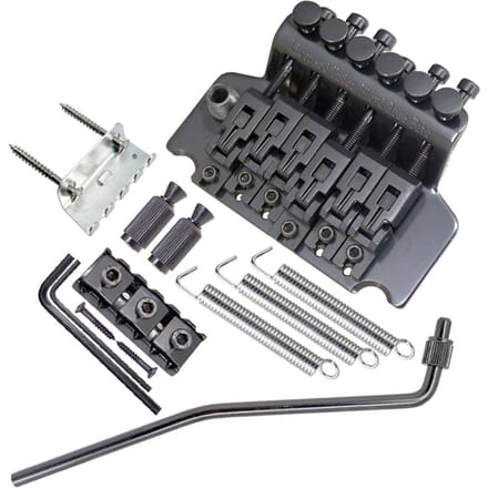 Système de pont Tremolo de selle de cordier à Double rouleau de 6 cordes pour le remplacement de guitare électrique noir