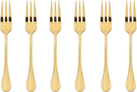 Sambonet Gebaksvorkjes Royal Goud 6 Stuks