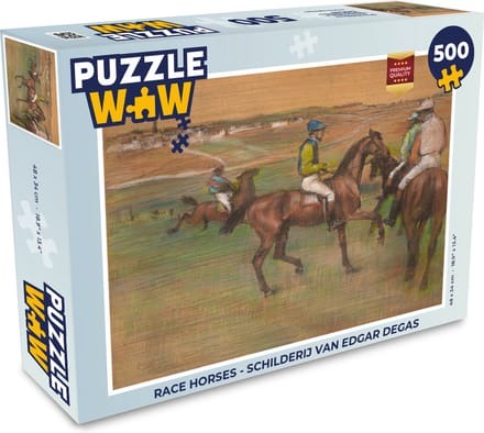 Puzzel Race Horses - Schilderij van Edgar Degas - Legpuzzel - Puzzel 500 stukjes