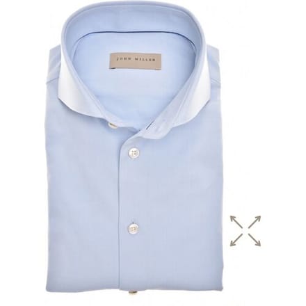 John Miller Overhemd FlexCotton 360 Licht Blauw / male