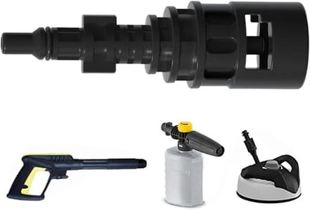 Hogedrukreiniger Adapter - Slangkoppeling Onderdeel - Efficiënt Reinigen - Lekvrij Ontwerp - 129 cm - Zwart