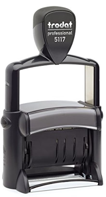 Datumstempel Professioneel 5117 met Tekstband - Zwart - 3,8 mm Letterhoogte