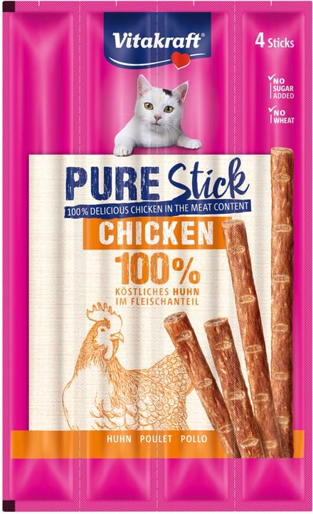 Vitakraft Purestick - Kattensnacks - Kip - MSC - 4 st