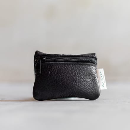 Portemonnee Rits - Zwart leder