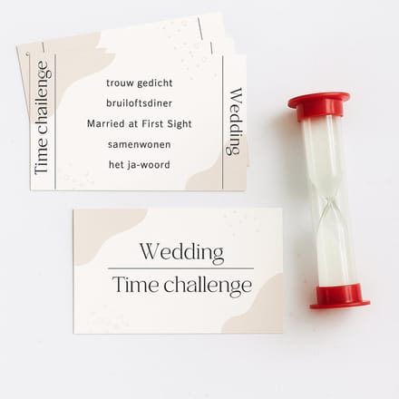 Time Challenge - Wedding - Bruiloft - Spel - 30 Seconds - Bachelorette spellen