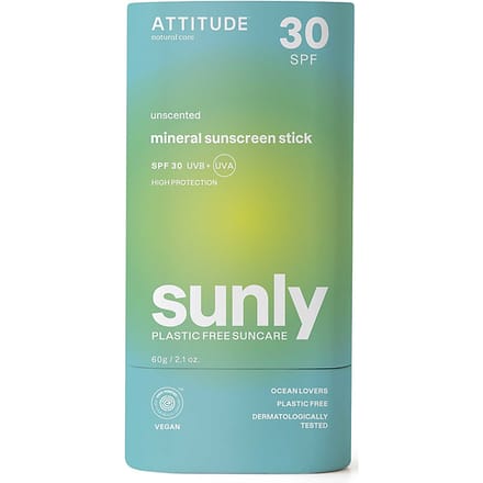 Attitude Sunly Zonnebrandstick SPF 30 - Parfumvrij