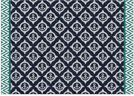 Marine Business Deurmat Anti-Slip Soft Blue Aqua 70 x 50 cm