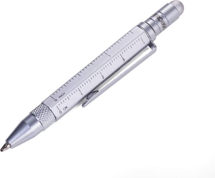 TROIKA LILIPUT KLEIN MULTIFUNCTIONELE BALPEN | ZILVER