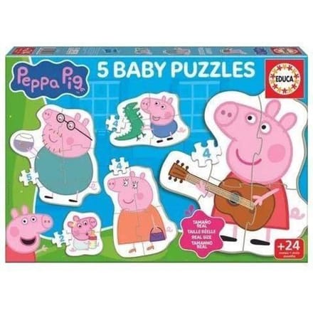 Babypuzzels - EDUCA - Peppa Pig - 4 stukjes