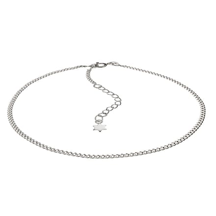 ZEEme Silver Fusskette 925 Silber Stern Motiv