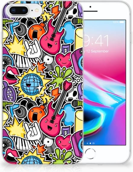 Apple iPhone 7 Plus | 8 Plus Silicone Back Cover Punk Rock