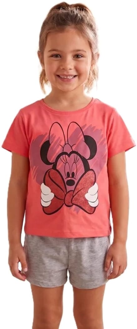 Minnie mouse Shortama 128cm jaar 8 grijs