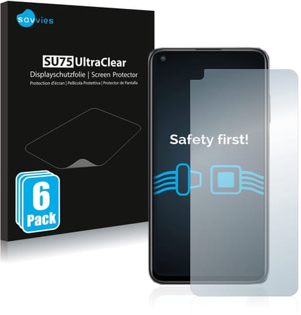 Savvies - Screenprotector voor Xiaomi Redmi Note 9T 5G - Folie Beschermfolie transparant 6 Stuks