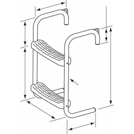 Plastimo Zwemtrap met 2 treden