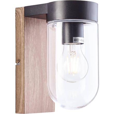 Buitenlicht Brilliant Applique extérieure CABAR bois foncé