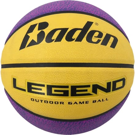 Baden Legend (Size 7) Basketbal Heren - Paars / Geel | Maat: 7