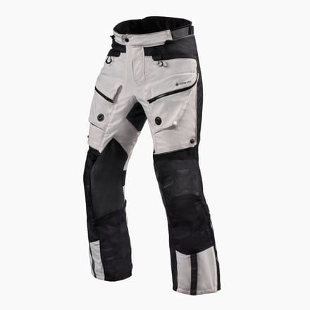 REV'IT! Trousers Defender 3 GTX Silver Black Standard Motorcycle Pants - Maat S - Broek