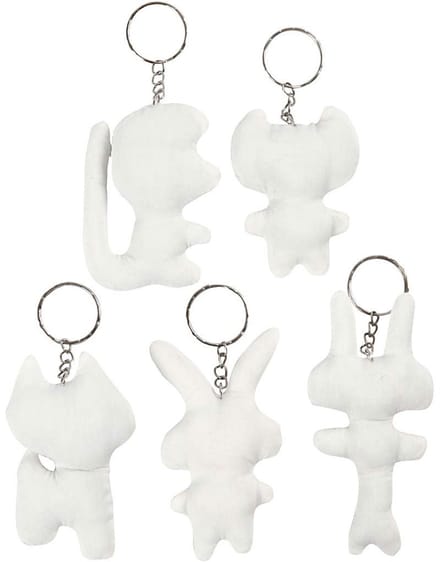 Creativ Company Fabric Animals Keychain 5pcs.