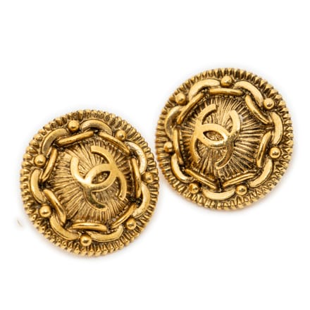 CC Round Clip On Earrings   oorbellen