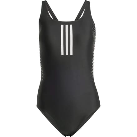 adidas Performance 3-Stripes Rubber Graphic Badpak - Dames - Zwart- 36