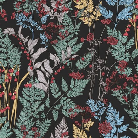 BLOEMEN EN BLADEREN BEHANG | Botanisch - meerkleurig bont - "Architects Paper" A.S. Création Floral Impression