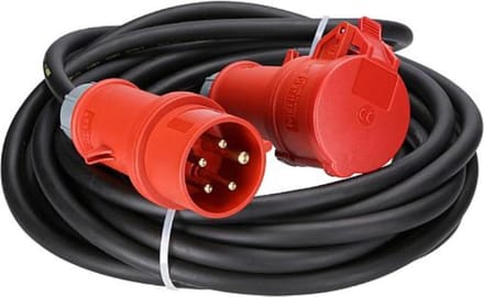 Krachtstroomkabel - 32A 400V - 10m - 5x4mm2 - CEE stekker
