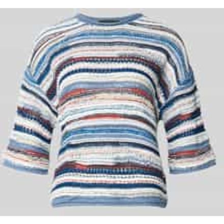 Gebreide pullover met 1/2-mouwen