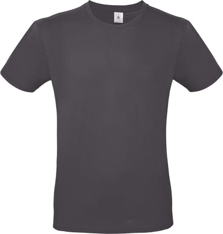 Classic E150 T-shirt B&C Collectie Donkergrijs Maat M