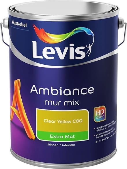 Levis - Ambiance Mur Extra Mat Mix - Clear Yellow C80 - Mengverf - 5 L
