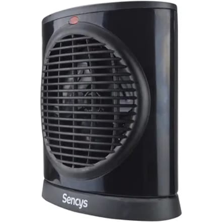 Sencys Ventilatorkachel Ip21 - 2000w - Zwart - 2 Standen