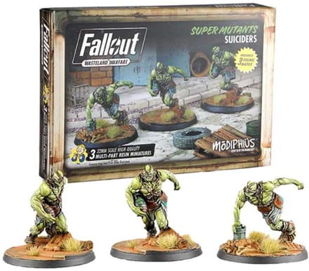 Fallout: Wasteland Warfare – Super Mutants: Suiciders - Uitbreiding - Modiphius Entertainment - Ongeschilderd