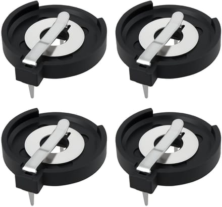 Batterij Houder - CR2430 Case - Elektronica Projecten - 4 Stuks Set - 119 x 75 cm - Zwart