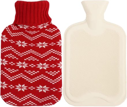 2 liter warmwaterkruik met lekvrije hoes - warmte koudetherapie - pijnverlichting