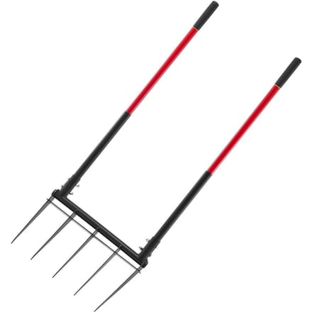 Fourche Large à 5 Dents Outil de Jardin Fourche à Bêcher en Forme de U pour le Jardinage