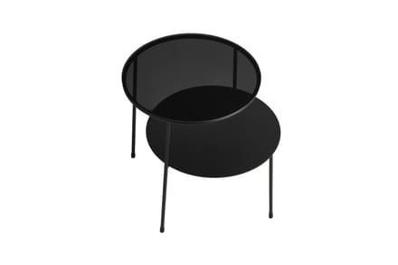 Woud - Duo BijzetTafel - zwart