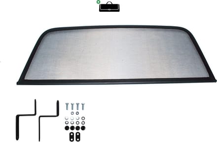 Windscherm Triumph TR4-TR6 | 1961-1976 | incl. luxe opbergtas | Zwart