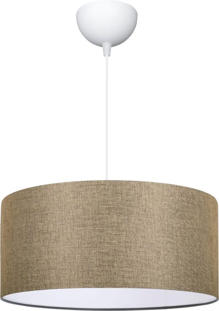 Design hanglamp Sutton 21x38 cm E27 wit en beige