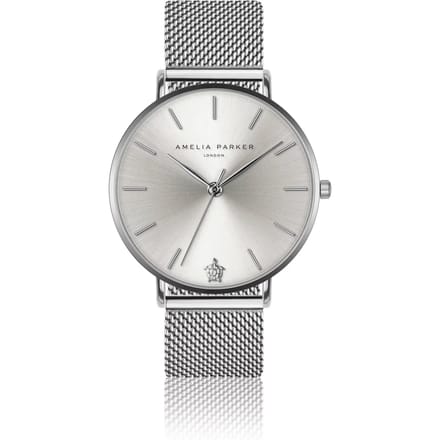 Dameshorloge Amelia Parker Capsule Grey Mesh Mesh