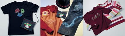 Textielstiften set  5 dunne stiften