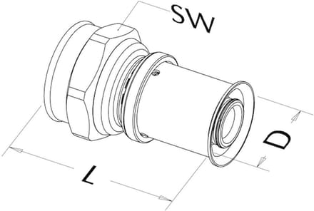 Roth Overgangsmof 20x3/4" IG, 1135000537