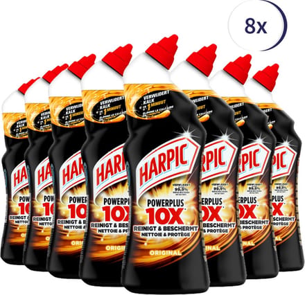 Harpic Gel PowerPlus Original 750ml - 8 Stuks - Voordeelverpakking