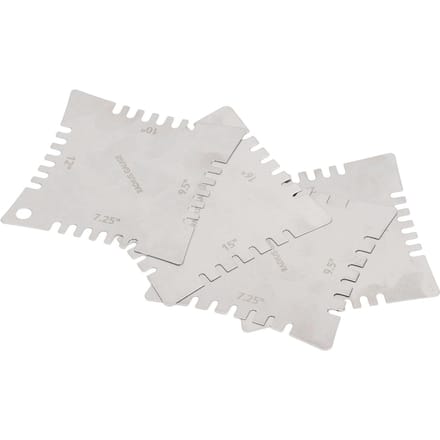 4 Stuks Gitaar Ingekerfde Radius Meetset Roestvrij Staal Vingerbord Liniaal Fretboard Meetinstrument Luthier white