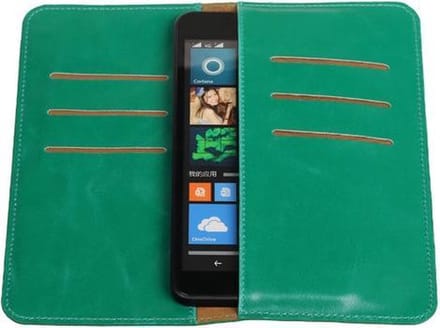 Groen Pull-up Large Pu portemonnee wallet voor Microsoft