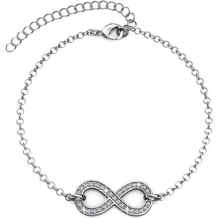 Infinity Eight Armbanden - Zilver en Kristal