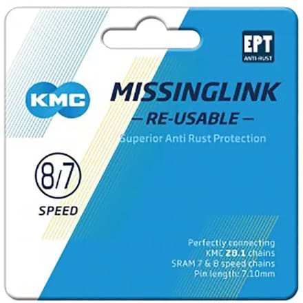 KMC Missinglink 7/8R EPT Fietsketting zilver KMC Missinglink 7/8R EPT Fietsketting zilver