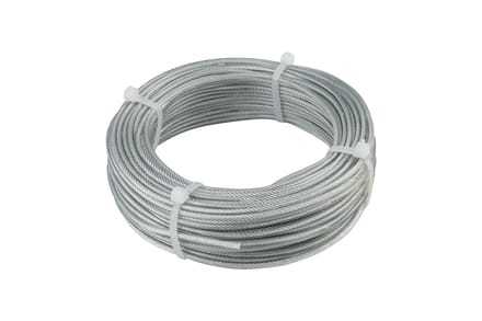 Staalkabel verzinkt PVC 1,5 | 2,5 mm | Bundel 25 meter