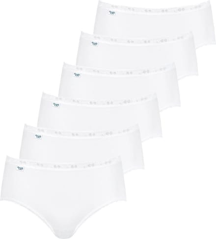 sloggi Dames midi slip 6 pack Basic+